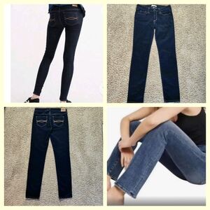 NWOT Abercrombie &Fitch erin perfect straight jeans Size 4 Dark wash denim